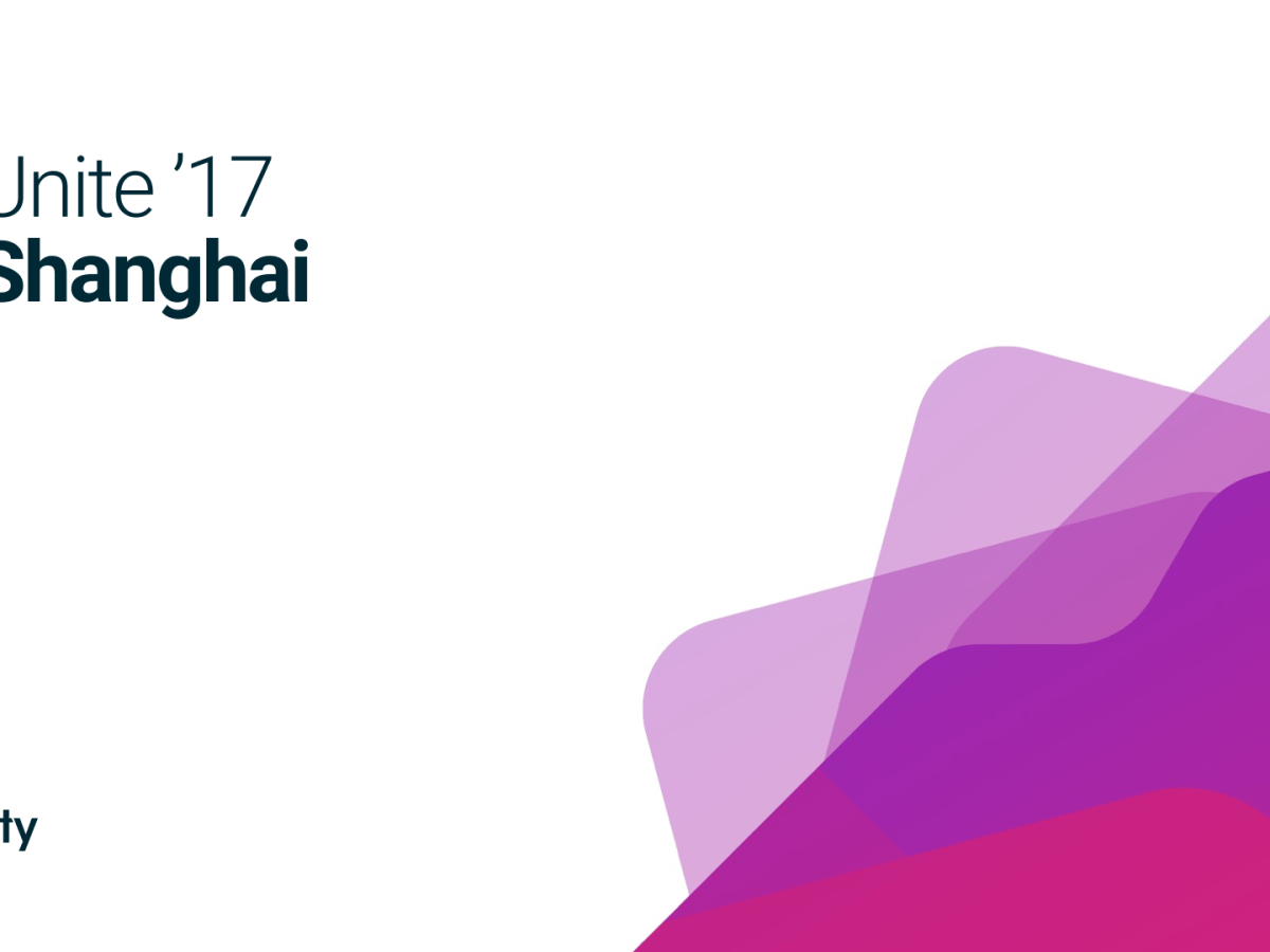 Unite 2017 Shanghai&nbsp;Speach
