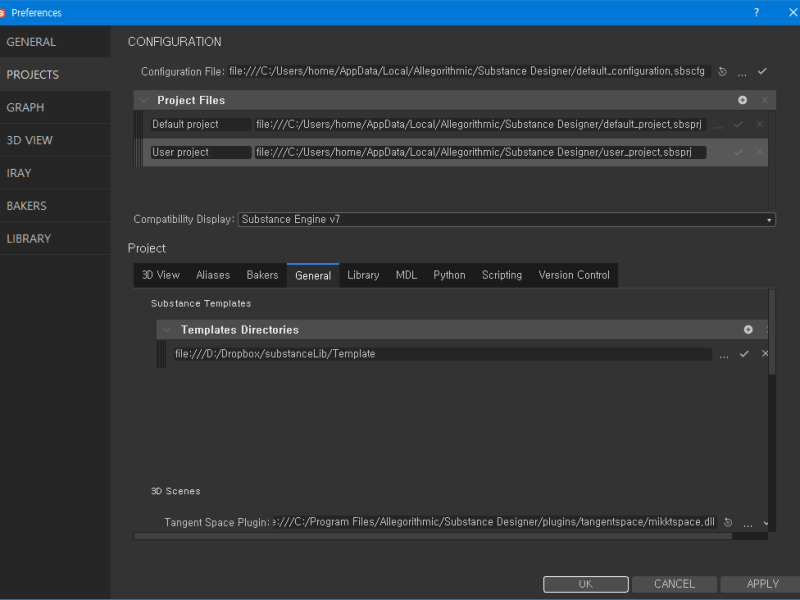 PREFERENCES : SUBSTANCE&nbsp;DESIGNER