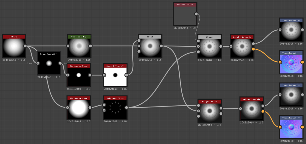 2048x2048 
2048x2048 
2048x2048 
He i 
- L 16 
Inpu t 
0 
2048x 
Tr ansfor.ati 
48 
Grad ie n t Map 
2048x2048 
2048x2048 
2048x2048 
Hei g ht Ex trude 
2048x2048 
2048x2048 
2048x2048 
Splatter C 
2048x2048 
ght E x t de 
Hei ght 
2048x2048 
2048x2048 
Trans for. atl 
2048x2048 
Trans for. atl 
2048x2048 
Trans for. atl 
2048x2048 
Trans for. atl 
2048x2048 