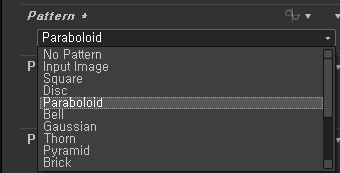 Pattern 
No Pattern 
{Paraboloid 
Gaussian 