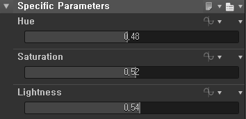 Specific Parameters 
Saturation 
0.52 
Lightness 