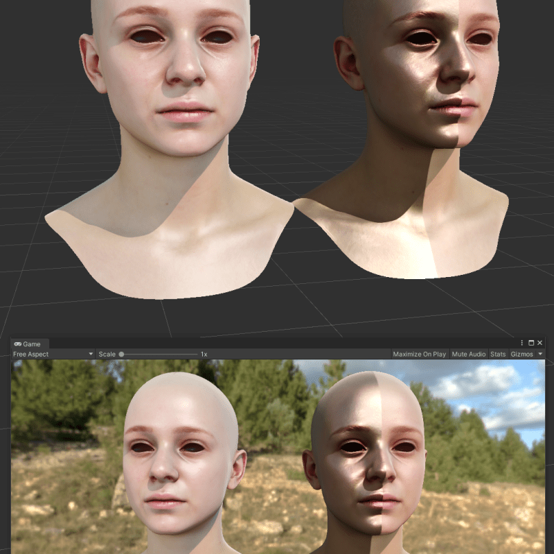 Skin shader in Gamma Space improvement&nbsp;WIP.