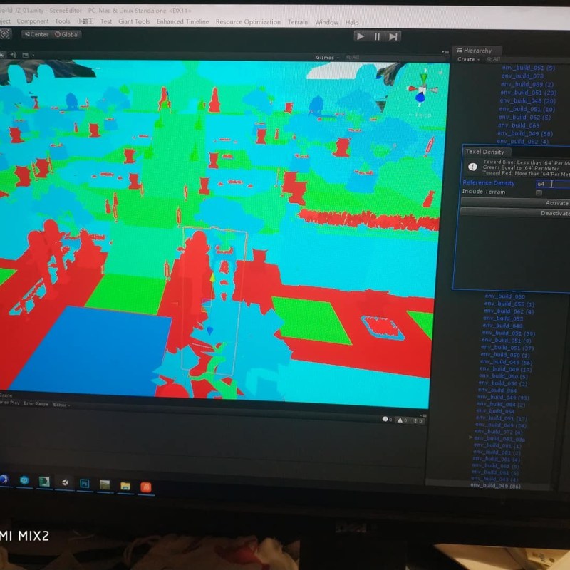 Texel density complexity&nbsp;viewer.